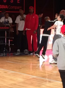 Washington Wizards point guard, John Wall, at NBA House.