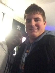 Charlotte Hornets legend, Muggsy Bouges, and I at NBA House Brooklyn on Sunday, February 15.