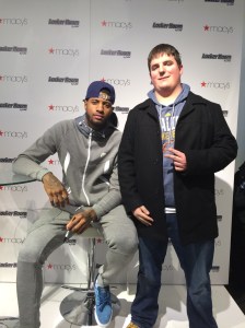 Indiana Pacers star, Paul George and I at Macy's Herald Square on Saturday, February 14.