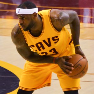 Cavaliers forward, LeBron James, in a game against the Oklahoma City Thunder on January 25, 2015. Creative Commons