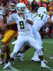 Oregon quarterback and 2014 Heisman Trophy winner, Marcus Mariota. Creative Commons