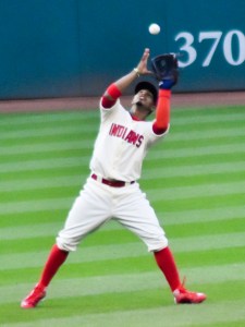 Tribe shortstop Francisco Lindor prepares to make a catch. Photo Credit-Erik Drost.